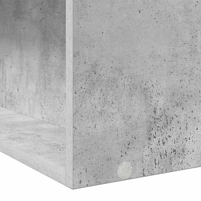 Cadru de pat cu depozitare Gri Beton 80 x 200 cm Lemn prelucrat WALTI