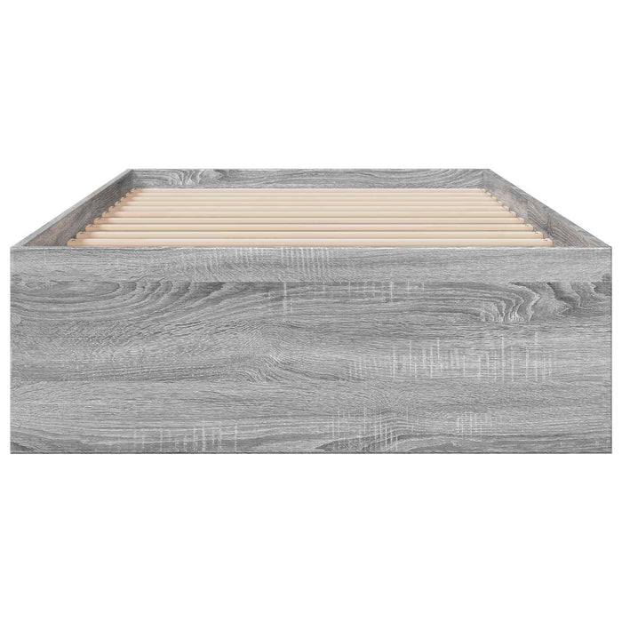 Cadru de pat cu depozitare Sonoma gri 80 x 200 cm WALTI