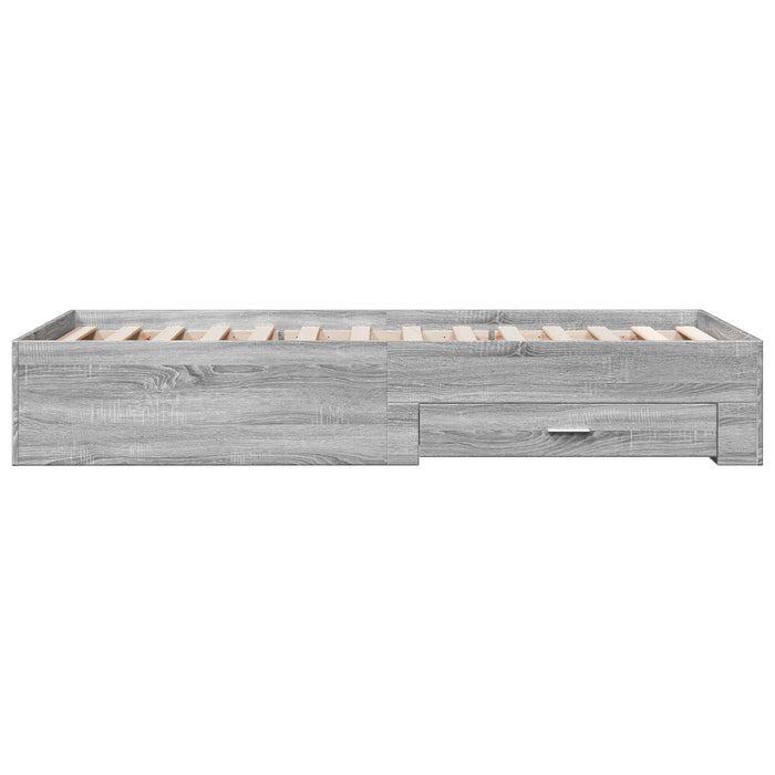 Cadru de pat cu depozitare Sonoma gri 80 x 200 cm WALTI