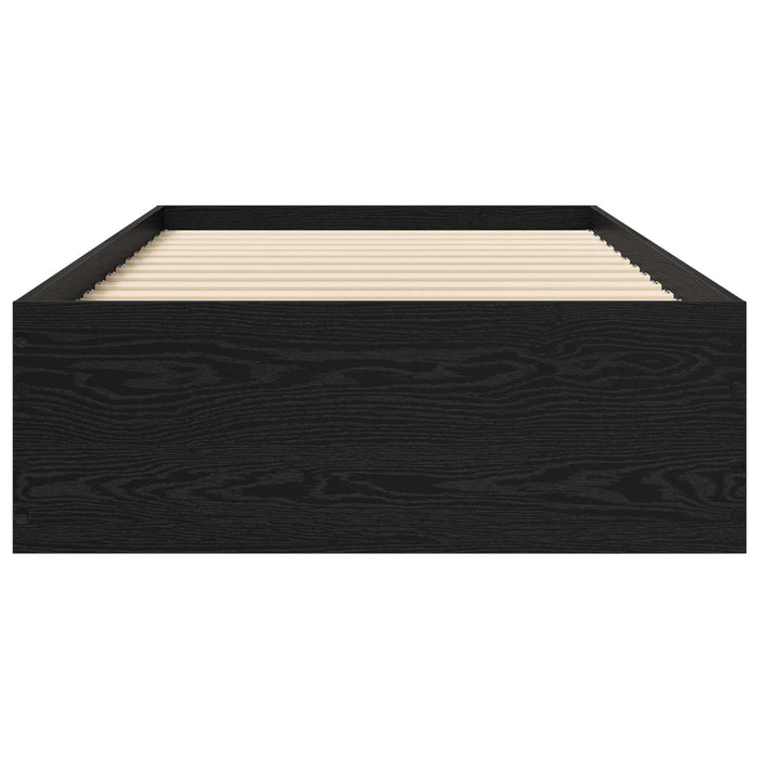 Cadru de pat cu depozitare Stejar Negru 80 x 200 cm WALTI