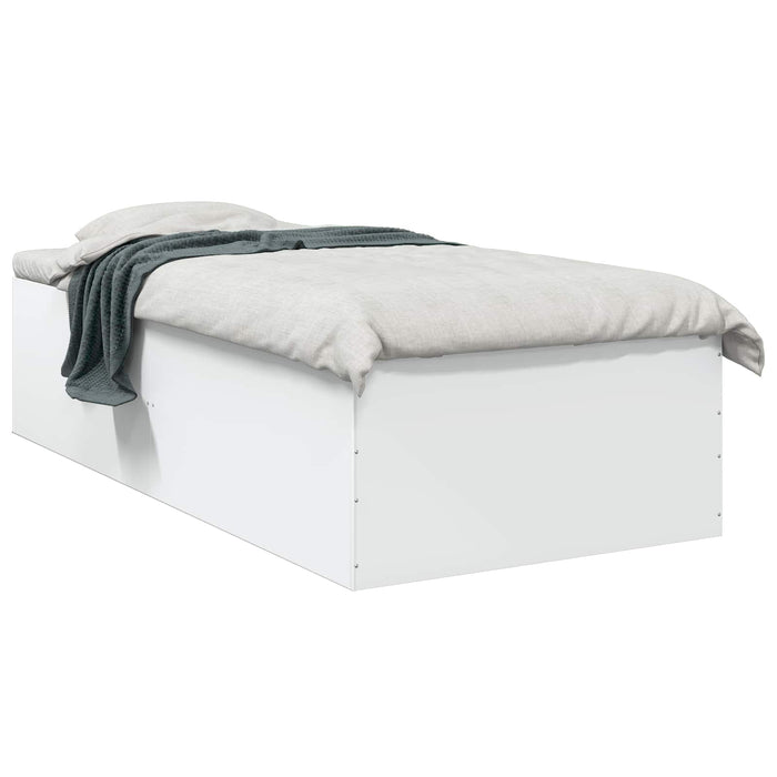 Cadru de pat la sol Alb 80 x 200 cm Lemn prelucrat WALTI