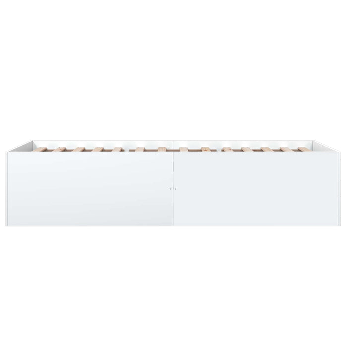Cadru de pat la sol Alb 80 x 200 cm Lemn prelucrat WALTI
