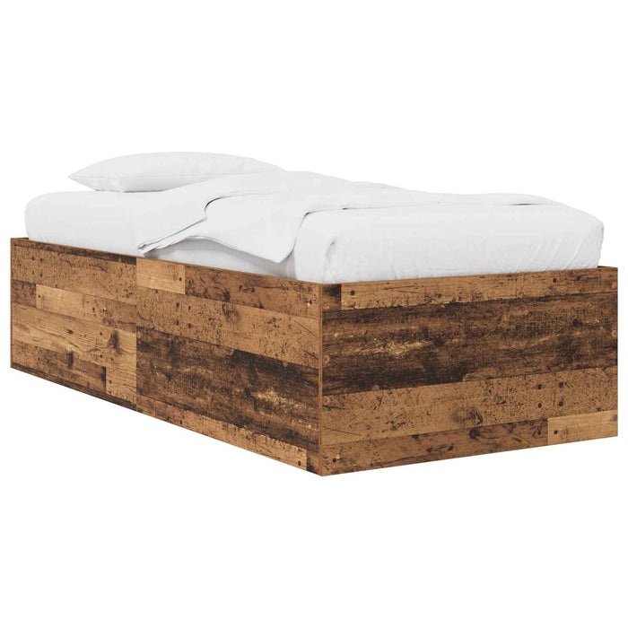 Cadru de pat la sol Lemn vechi 80 x 200 cm Lemn prelucrat WALTI
