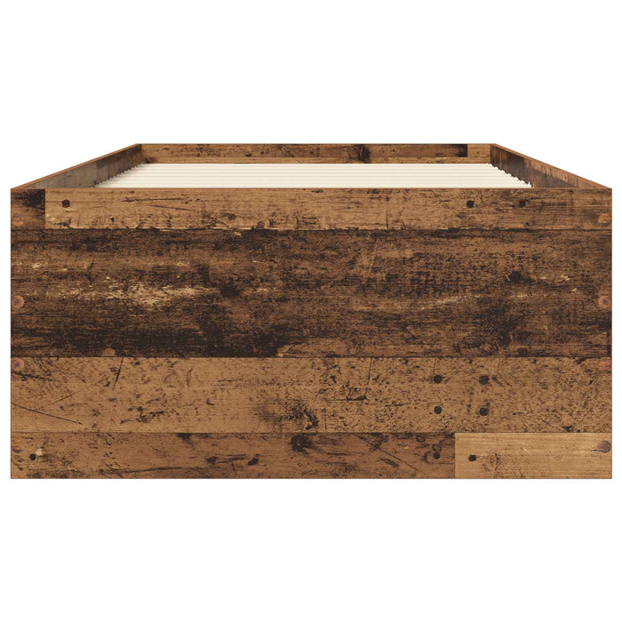 Cadru de pat la sol Lemn vechi 80 x 200 cm Lemn prelucrat WALTI
