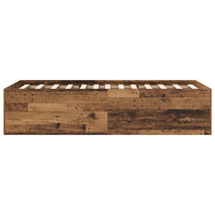 Cadru de pat la sol Lemn vechi 80 x 200 cm Lemn prelucrat WALTI
