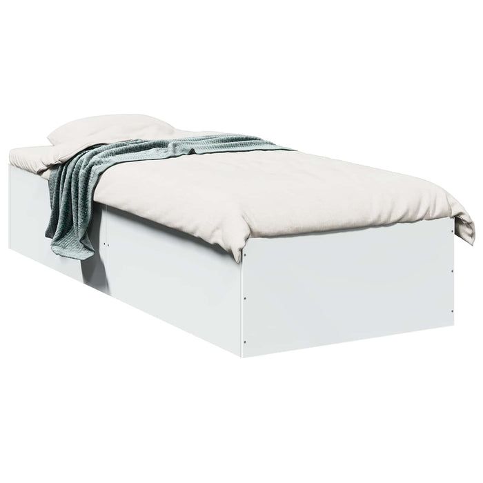 Cadru de pat la sol Alb 80 x 200 cm Lemn prelucrat WALTI