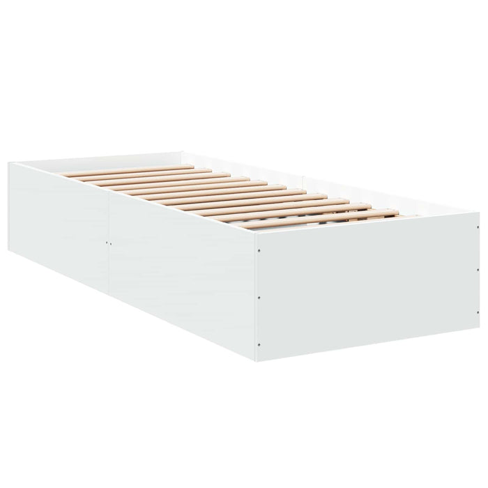 Cadru de pat la sol Alb 80 x 200 cm Lemn prelucrat WALTI