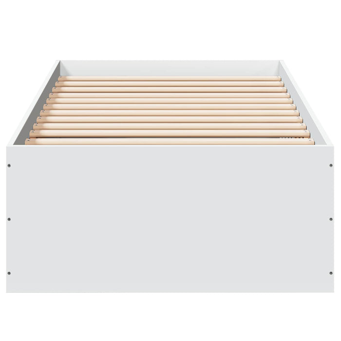 Cadru de pat la sol Alb 80 x 200 cm Lemn prelucrat WALTI