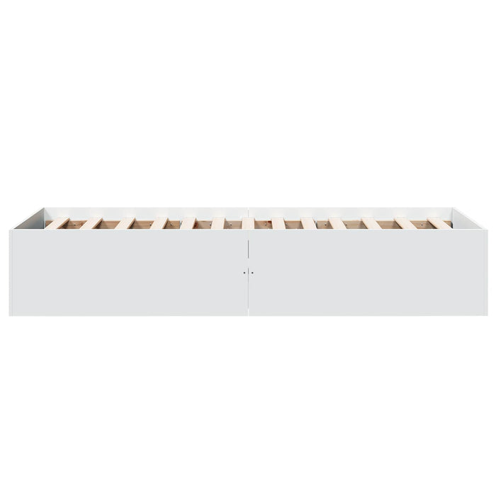 Cadru de pat la sol Alb 80 x 200 cm Lemn prelucrat WALTI