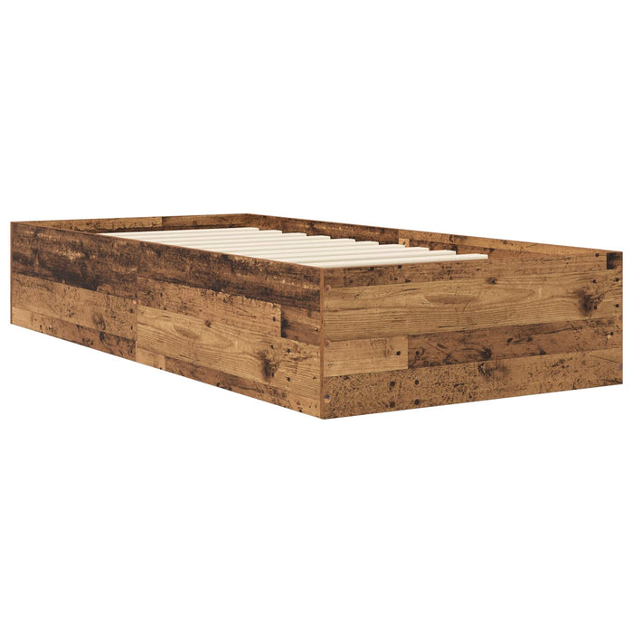 Cadru de pat la sol Lemn vechi 80 x 200 cm Lemn prelucrat WALTI
