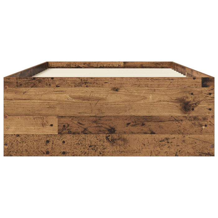 Cadru de pat la sol Lemn vechi 80 x 200 cm Lemn prelucrat WALTI