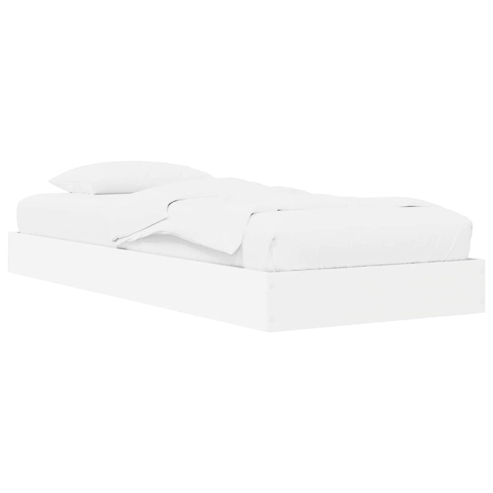 Cadru de pat cu depozitare Alb 80 x 200 cm Lemn prelucrat WALTI