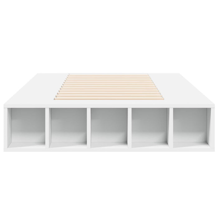 Cadru de pat cu depozitare Alb 80 x 200 cm Lemn prelucrat WALTI