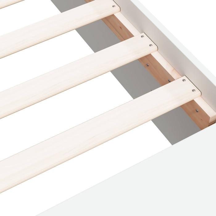 Cadru de pat cu depozitare Alb 80 x 200 cm Lemn prelucrat WALTI