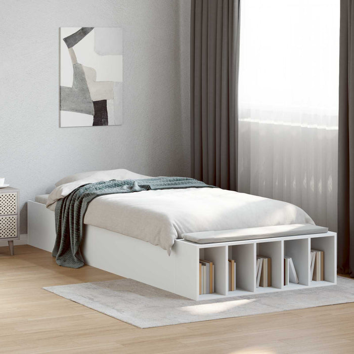 Cadru de pat cu depozitare Alb 80 x 200 cm Lemn prelucrat WALTI