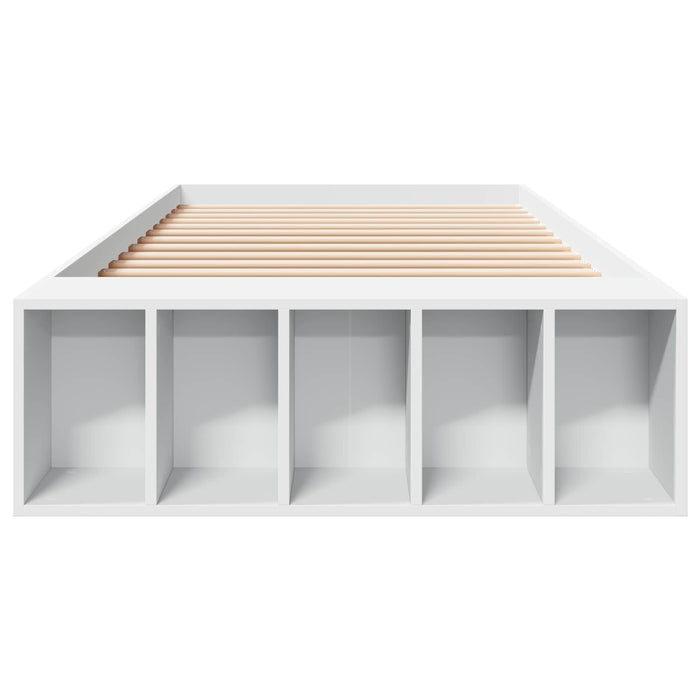Cadru de pat cu depozitare Alb 80 x 200 cm Lemn prelucrat WALTI
