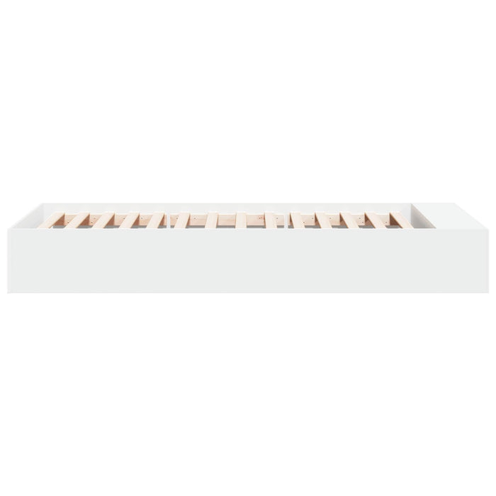Cadru de pat cu depozitare Alb 80 x 200 cm Lemn prelucrat WALTI