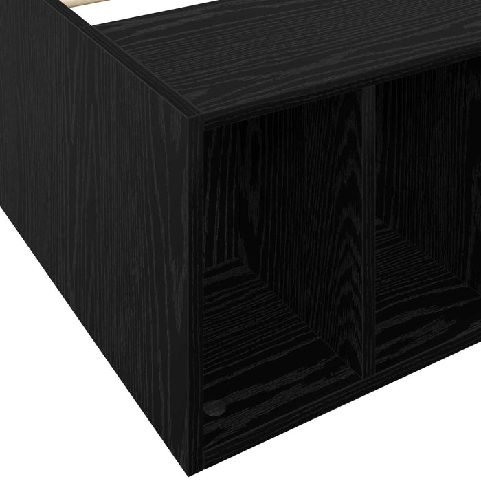 Cadru de pat cu depozitare cu raft Stejar Negru 80 x 200 cm WALTI