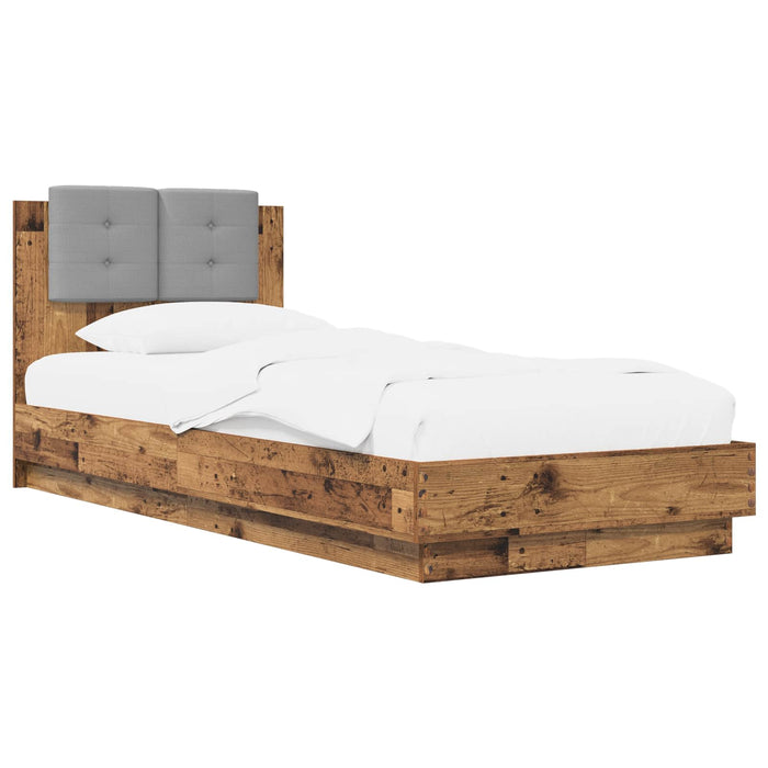 Cadru de Pat cu Tăblie Lemn vechi 80 x 200 cm Lemn prelucrat WALTI