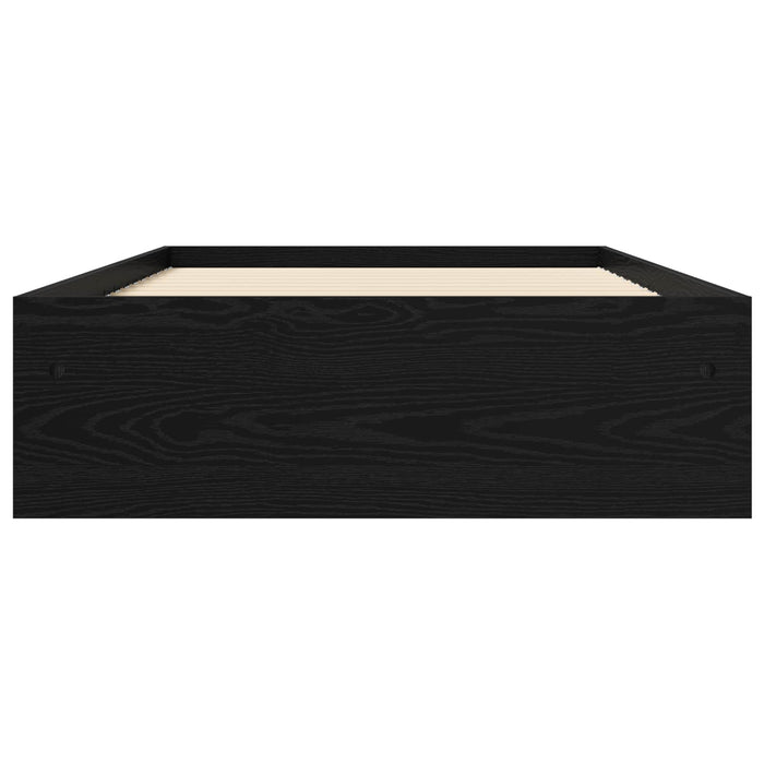 Cadru de pat cu depozitare cu sertar Stejar Negru 80 x 200 cm WALTI