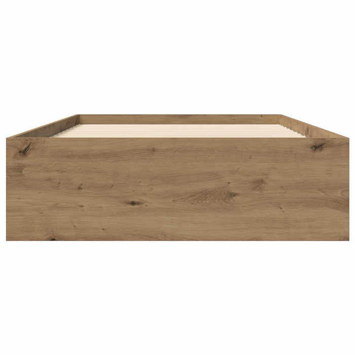 Cadru de pat cu depozitare Stejar artizanal 80 x 200 cm WALTI