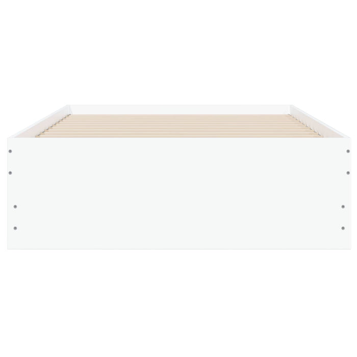 Cadru de pat cu depozitare Alb 80 x 200 cm Lemn prelucrat WALTI