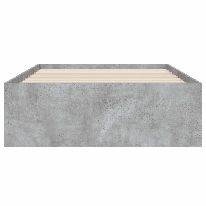 Cadru de pat cu depozitare cu sertar Sonoma gri 80 x 200 cm WALTI