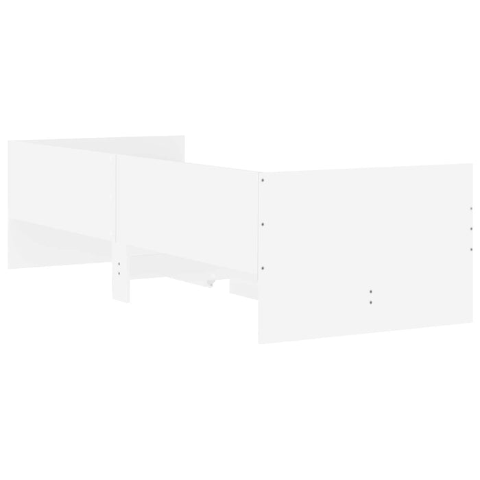 Cadru de pat cu depozitare Alb 80 x 200 cm Lemn prelucrat WALTI