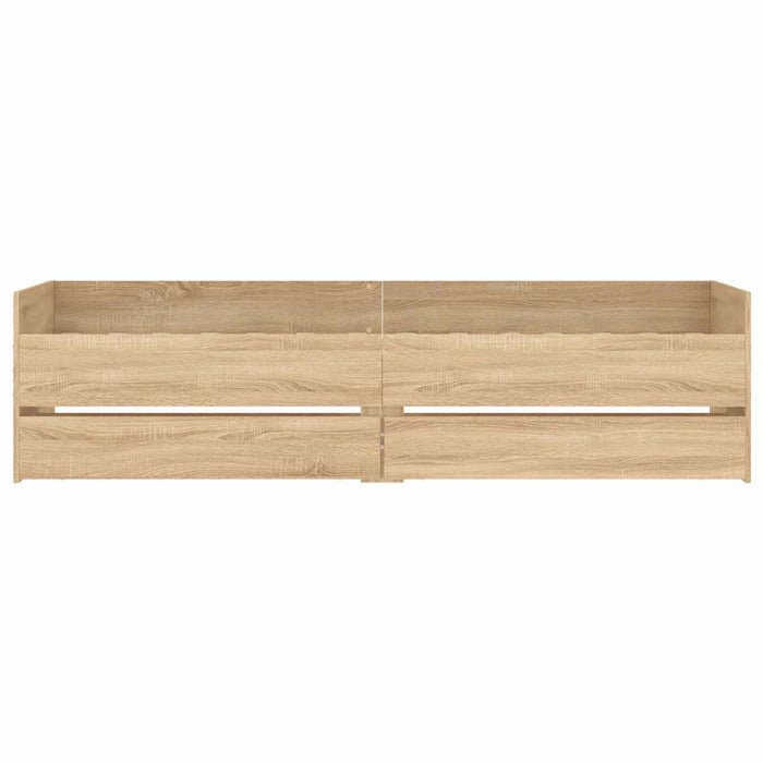 Cadru de pat cu depozitare Stejar Sonoma 80 x 200 cm WALTI