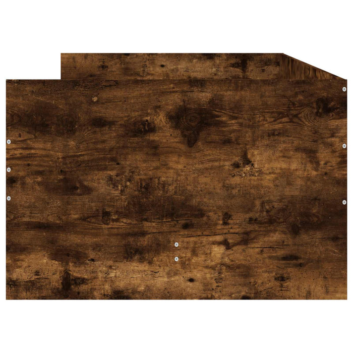 Cadru de pat cu depozitare Stejar fumuriu 80 x 200 cm WALTI