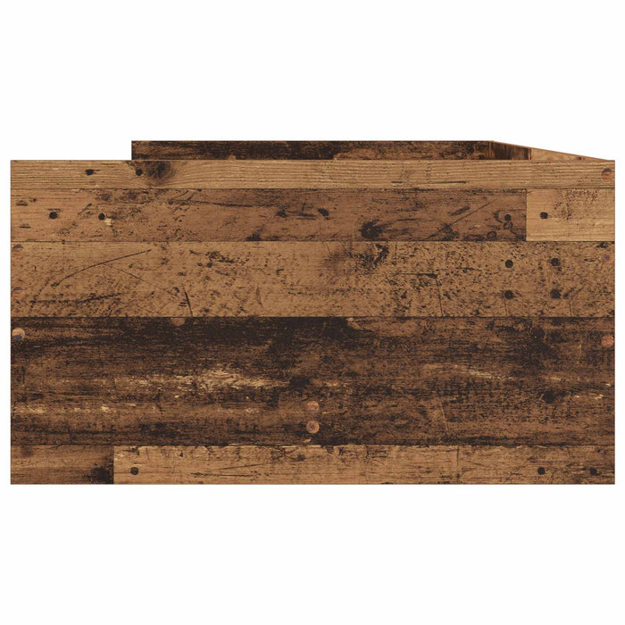 Cadru de pat cu depozitare Lemn vechi 80 x 200 cm WALTI