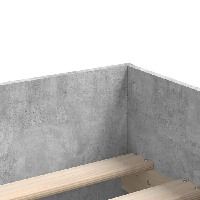 Cadru de pat cu depozitare Sonoma gri 80 x 200 cm WALTI