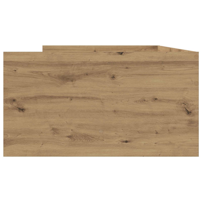 Cadru de pat cu depozitare Stejar artizanal 80 x 200 cm WALTI