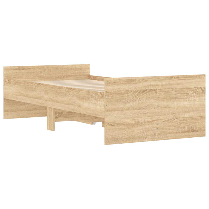 Cadru de pat cu depozitare Stejar Sonoma 80 x 200 cm WALTI