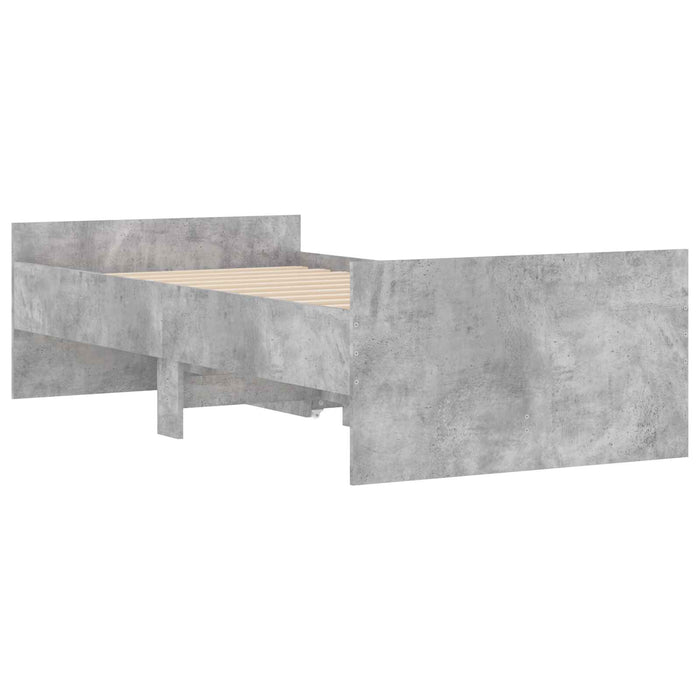 Cadru de pat cu depozitare Sonoma gri 80 x 200 cm WALTI