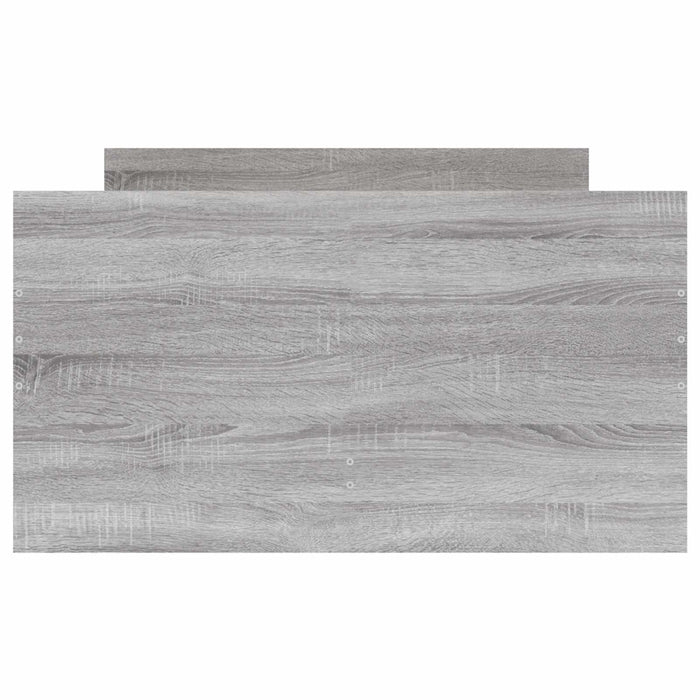 Cadru de pat cu depozitare Gri Beton 80 x 200 cm Lemn prelucrat WALTI