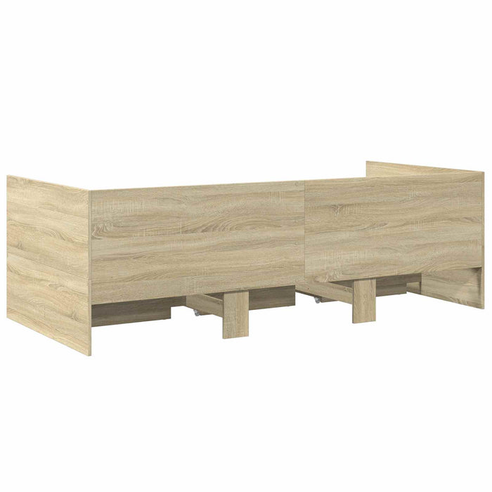 Cadru de pat cu depozitare Stejar Sonoma 80 x 200 cm WALTI
