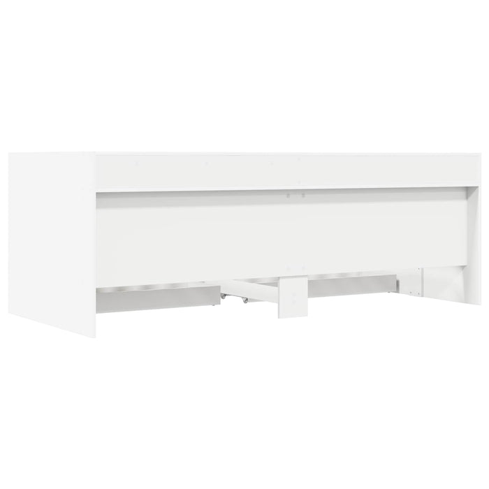 Cadru de pat cu depozitare Alb 80 x 200 cm Lemn prelucrat WALTI