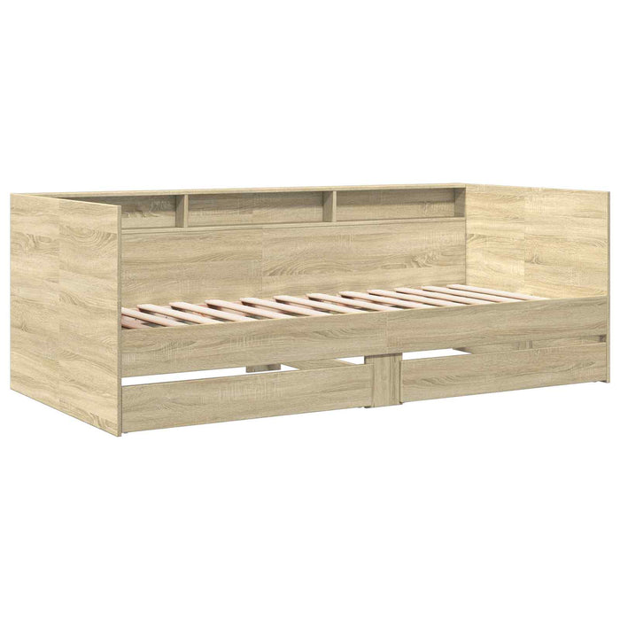 Cadru de pat cu depozitare Stejar Sonoma 80 x 200 cm WALTI