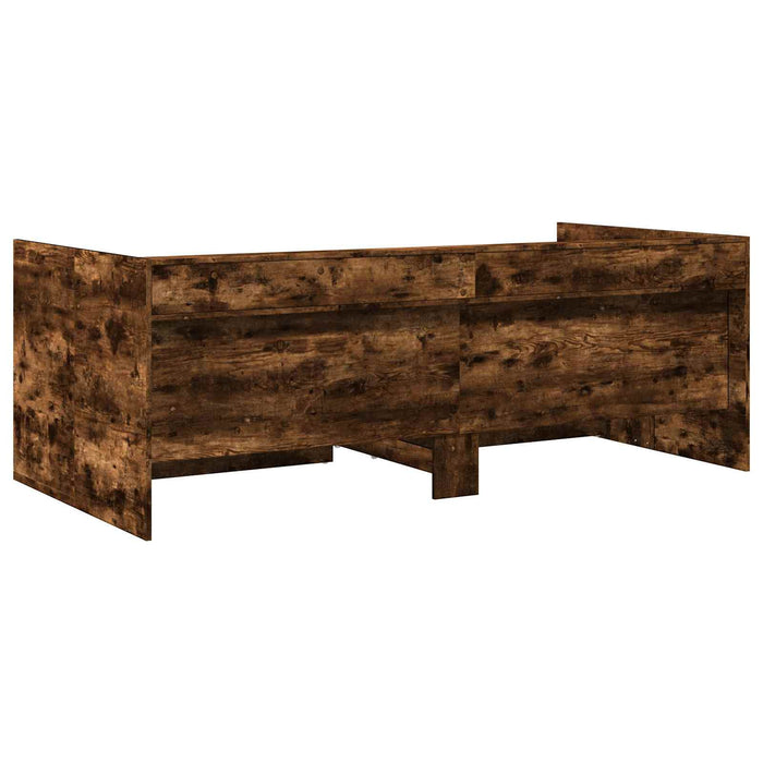 Cadru de pat cu depozitare Stejar fumuriu 80 x 200 cm WALTI
