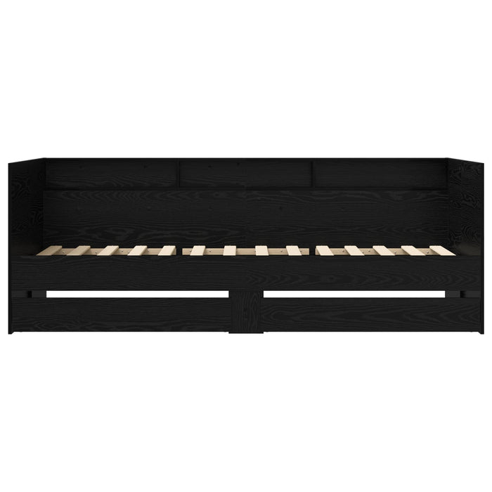 Cadru de pat cu depozitare Stejar Negru 80 x 200 cm WALTI