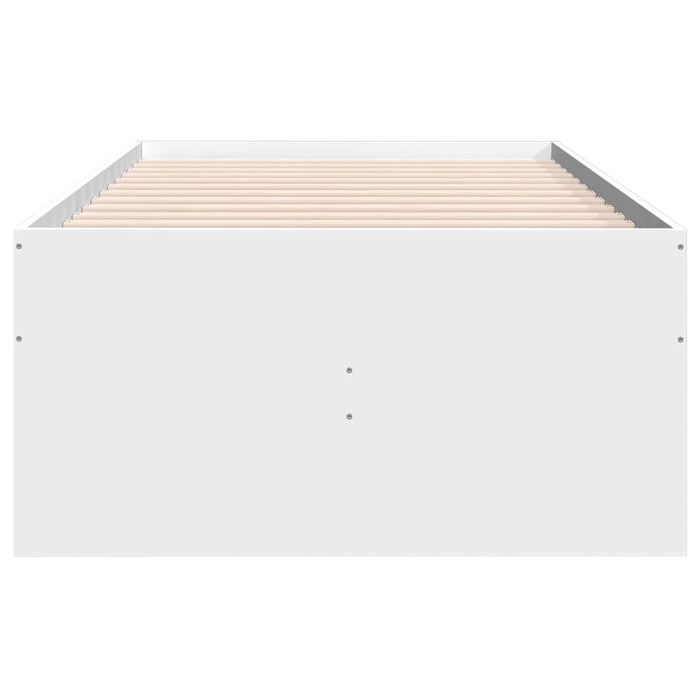 Cadru de pat cu depozitare Alb 80 x 200 cm Lemn prelucrat WALTI