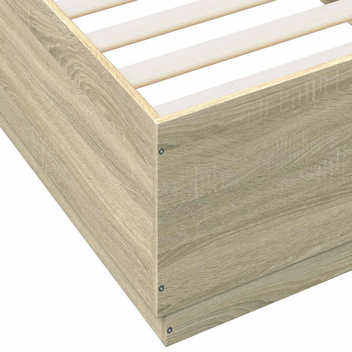 Cadru de pat Stejar Sonoma 80 x 200 cm Lemn prelucrat WALTI