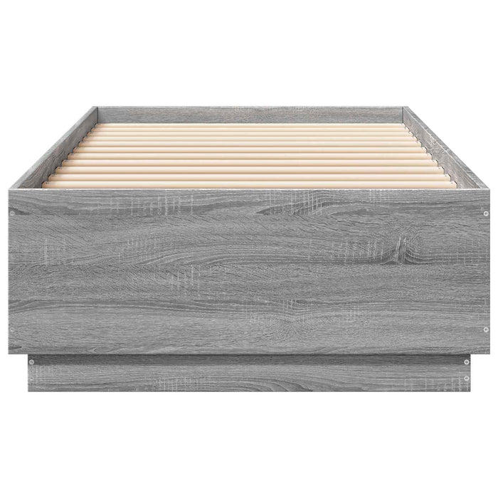 Cadru de pat Sonoma gri 80 x 200 cm Lemn prelucrat WALTI