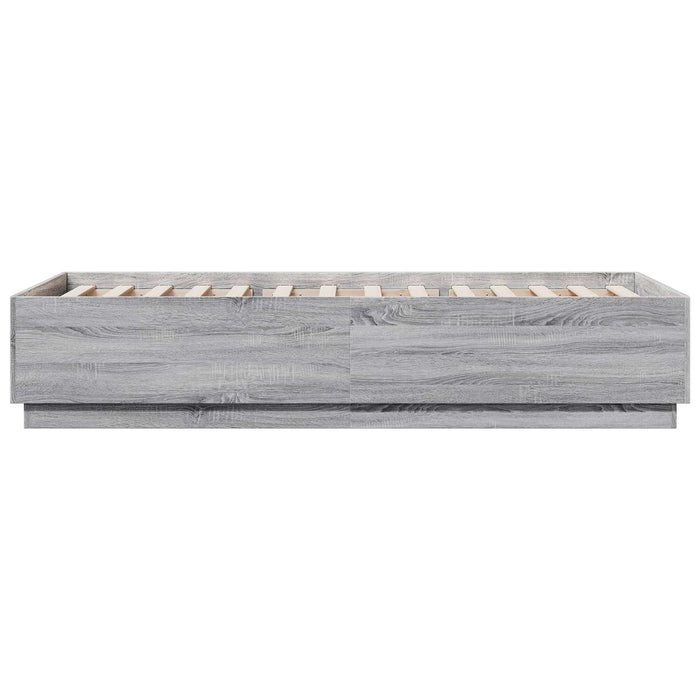 Cadru de pat Sonoma gri 80 x 200 cm Lemn prelucrat WALTI
