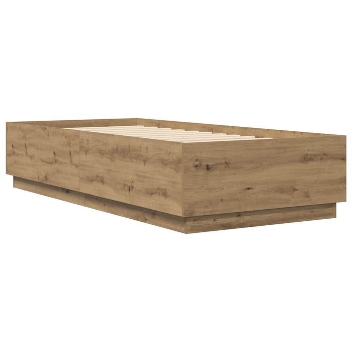Cadru de pat Stejar artizanal 80 x 200 cm Lemn prelucrat WALTI