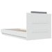 Cadru de pat cu LED Alb 80 x 200 cm Lemn prelucrat - WALTI WALTI