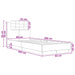 Cadru de pat cu LED Alb 80 x 200 cm Lemn prelucrat - WALTI WALTI