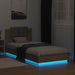 Cadru de pat cu LED Stejar Sonoma 80 x 200 cm Lemn prelucrat - WALTI WALTI