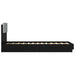 Cadru de pat cu LED Stejar Negru 80 x 200 cm Lemn prelucrat - WALTI WALTI